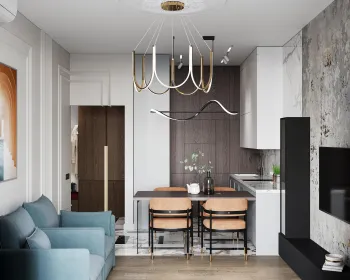 Интерьер гостиной cветильниками над кроватью  смотреть на Basicdecor