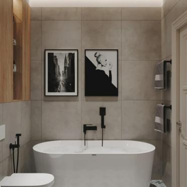 Интерьер ванной в современном стиле смотреть на Basicdecor
