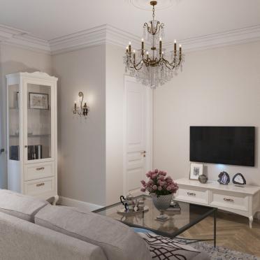 Интерьер гостиной в неоклассике смотреть на Basicdecor