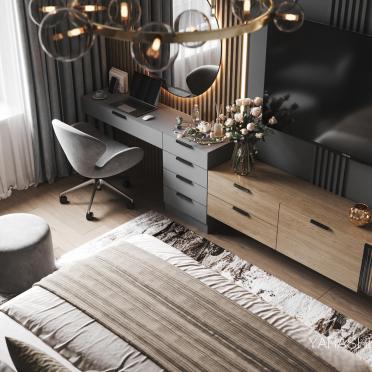 Интерьер спальни  смотреть на Basicdecor