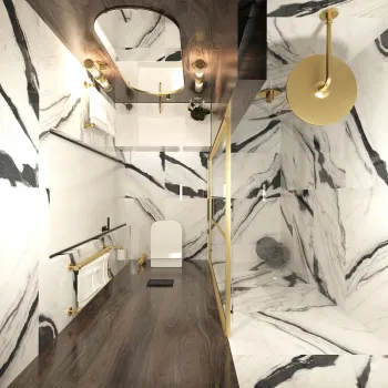 Интерьер ванной  смотреть на Basicdecor