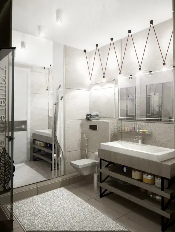 Интерьер ванной в современном стиле смотреть на Basicdecor