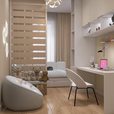 Интерьер детской с для девочки в современном стиле смотреть на Basicdecor