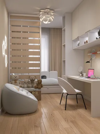 Интерьер детской с для девочки в современном стиле смотреть на Basicdecor
