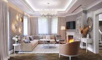 Интерьер гостиной  смотреть на Basicdecor