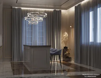 Интерьер кухни c подсветкой в современном стиле смотреть на Basicdecor