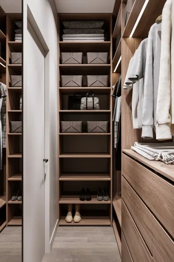 Интерьер гардеробной  смотреть на Basicdecor