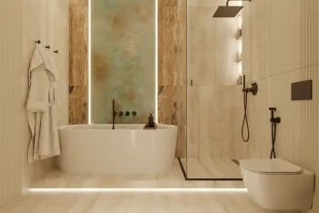 Интерьер ванной  смотреть на Basicdecor