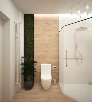 Интерьер ванной в современном стиле смотреть на Basicdecor