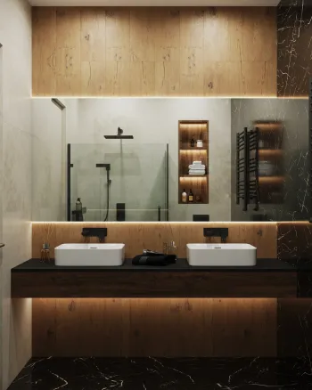 Интерьер ванной  смотреть на Basicdecor