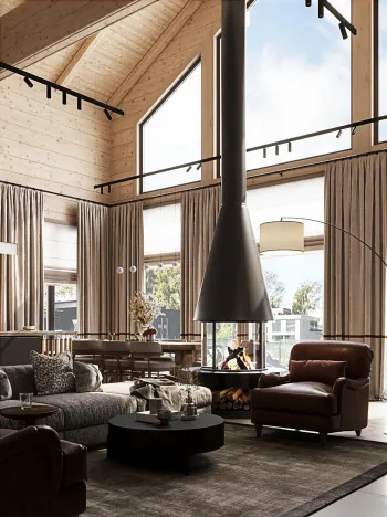 Интерьер гостиной  смотреть на Basicdecor