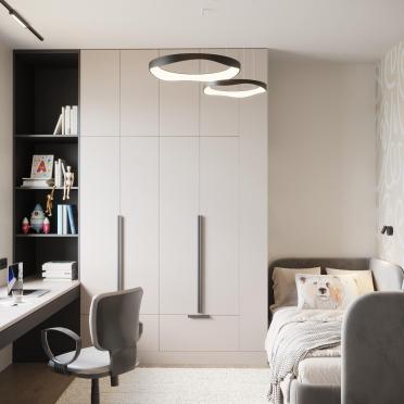 Интерьер детской cветильниками над кроватью  смотреть на Basicdecor