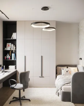 Интерьер детской cветильниками над кроватью  смотреть на Basicdecor