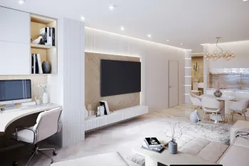 Интерьер c подсветкой  смотреть на Basicdecor