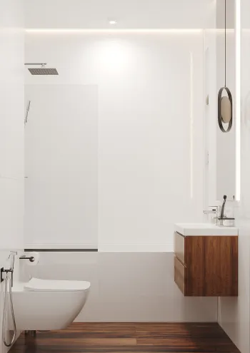 Интерьер ванной в современном стиле смотреть на Basicdecor