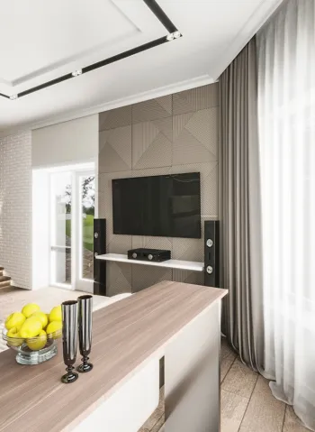 Интерьер гостиной в современном стиле смотреть на Basicdecor