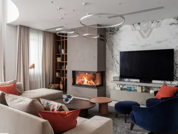 Интерьер гостиной  смотреть на Basicdecor