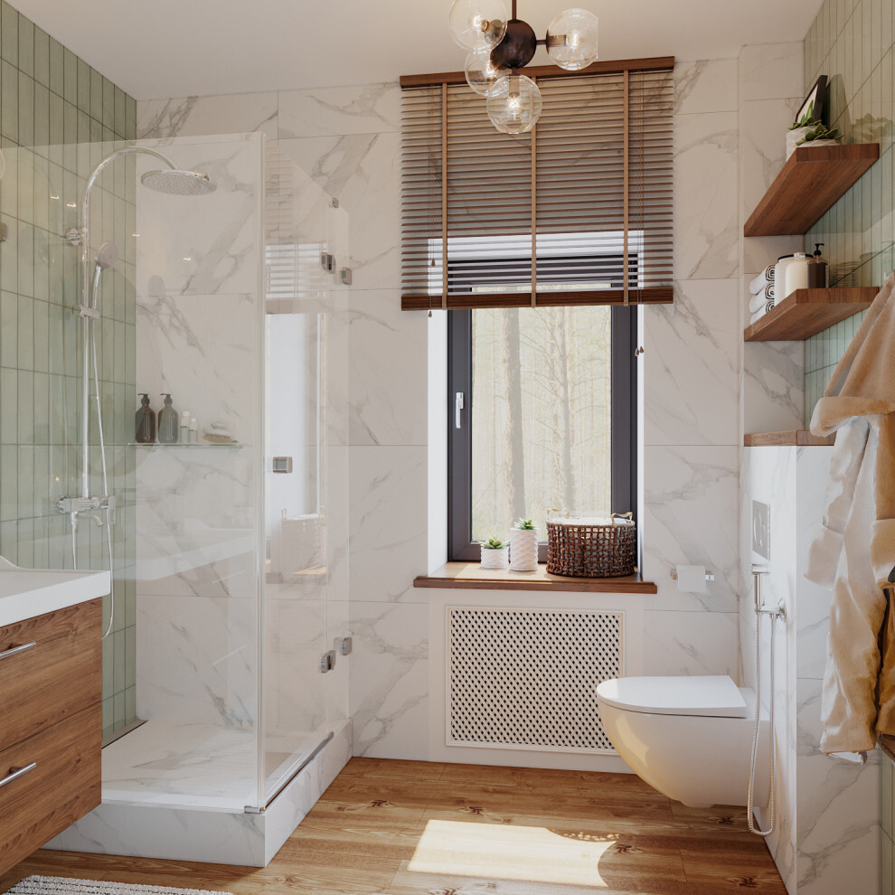 Интерьер ванной cауной в современном стиле и в стиле лофт
