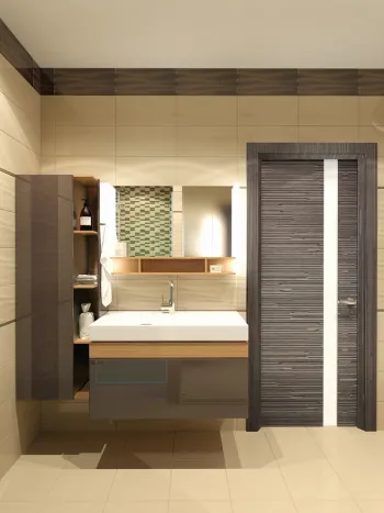 Интерьер ванной в современном стиле смотреть на Basicdecor