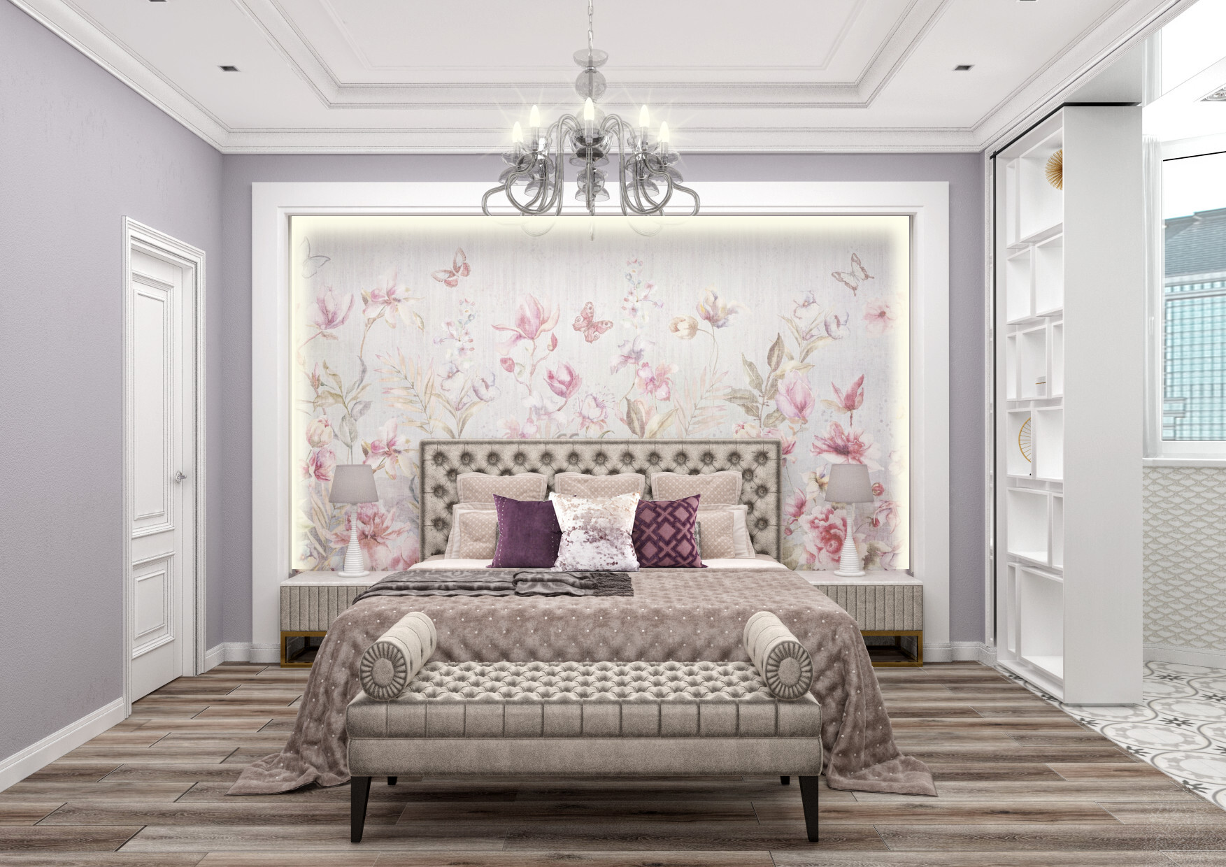 Интерьер спальни в неоклассике смотреть на Basicdecor