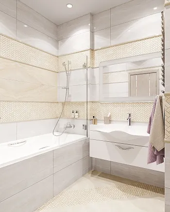 Интерьер ванной  смотреть на Basicdecor