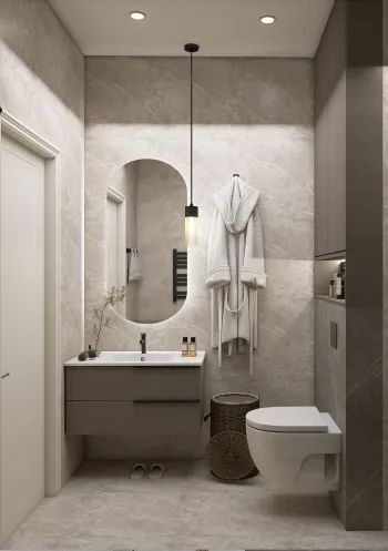 Интерьер ванной  смотреть на Basicdecor