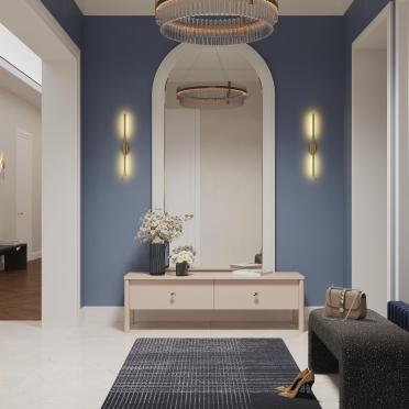 Интерьер прихожей cветильниками над кроватью  смотреть на Basicdecor