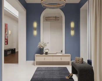 Интерьер прихожей cветильниками над кроватью  смотреть на Basicdecor