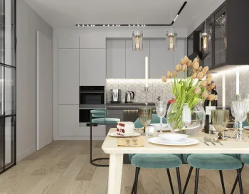 Интерьер кухни в современном стиле смотреть на Basicdecor