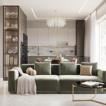 Интерьер гостиной  смотреть на Basicdecor