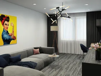 Интерьер гостиной  смотреть на Basicdecor