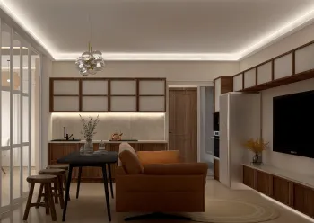 Интерьер c подсветкой  смотреть на Basicdecor