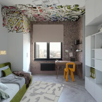 Интерьер детской c антресолью и для мальчика  смотреть на Basicdecor