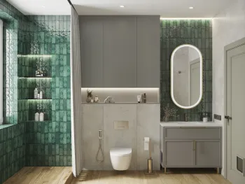 Интерьер ванной  смотреть на Basicdecor
