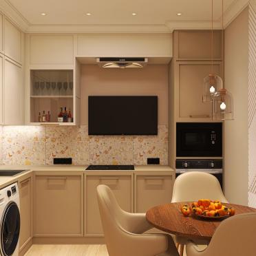 Интерьер кухни c подсветкой  смотреть на Basicdecor