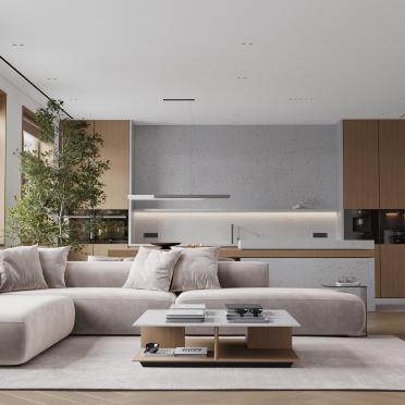 Интерьер гостиной в современном стиле смотреть на Basicdecor
