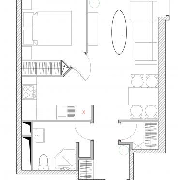 Интерьер с незастекленным в японском минимализме смотреть на Basicdecor