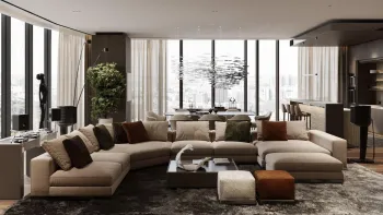 Интерьер гостиной  смотреть на Basicdecor