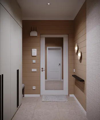 Интерьер прихожей c подсветкой  смотреть на Basicdecor