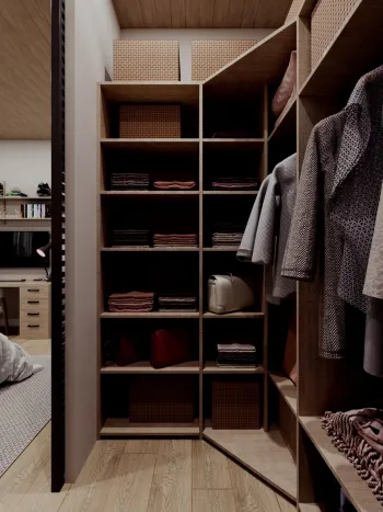 Интерьер гардеробной  смотреть на Basicdecor