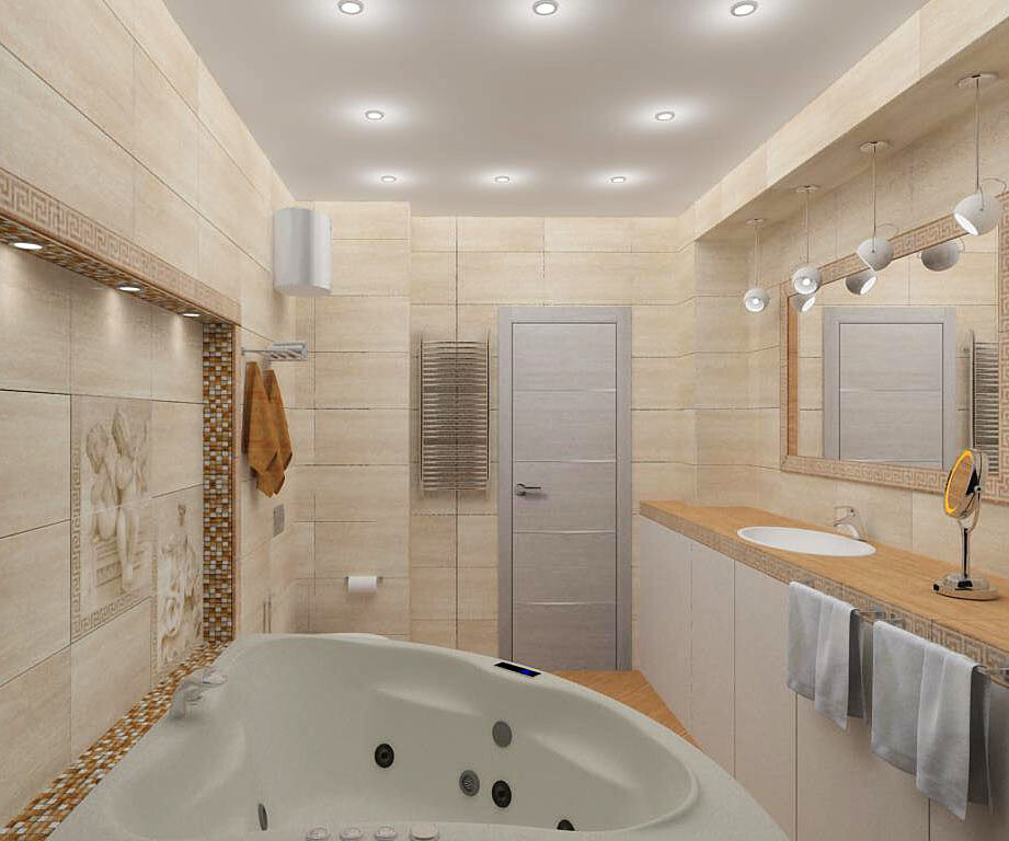 Интерьер ванной с подсветкой светодиодной и с подсветкой в современном стиле и в стиле лофт