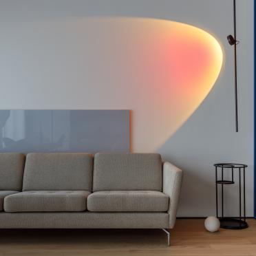 Интерьер гостиной c подсветкой  смотреть на Basicdecor