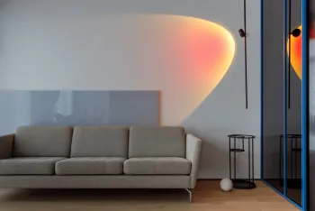 Интерьер гостиной c подсветкой  смотреть на Basicdecor
