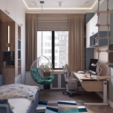 Интерьер детской с для мальчика в современном стиле смотреть на Basicdecor