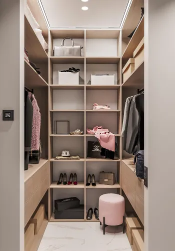 Интерьер гардеробной  смотреть на Basicdecor