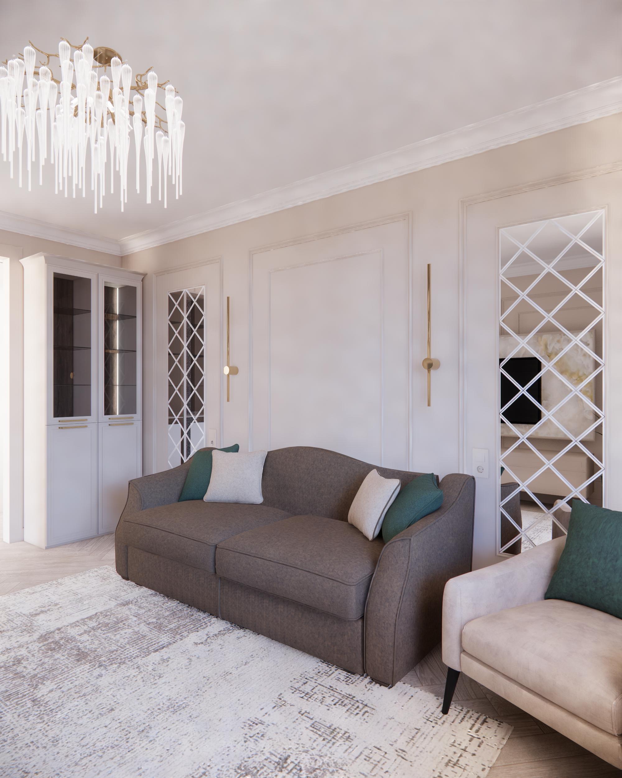 Интерьер гостиной, проект «Летние мотивы» Интерьер гостиной смотреть на Basicdecor