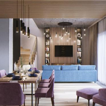 Интерьер гостиной  смотреть на Basicdecor