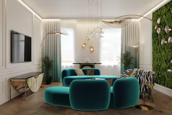 Интерьер гостиной  смотреть на Basicdecor