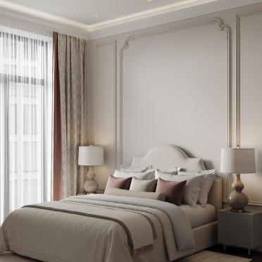 Интерьер спальни cветильниками над кроватью  смотреть на Basicdecor