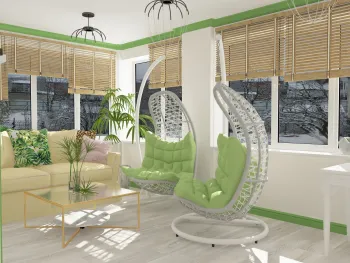 Интерьер балкона  смотреть на Basicdecor